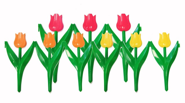 Заборчик Тюльпан пласт. H=30 см, L=2,25 м