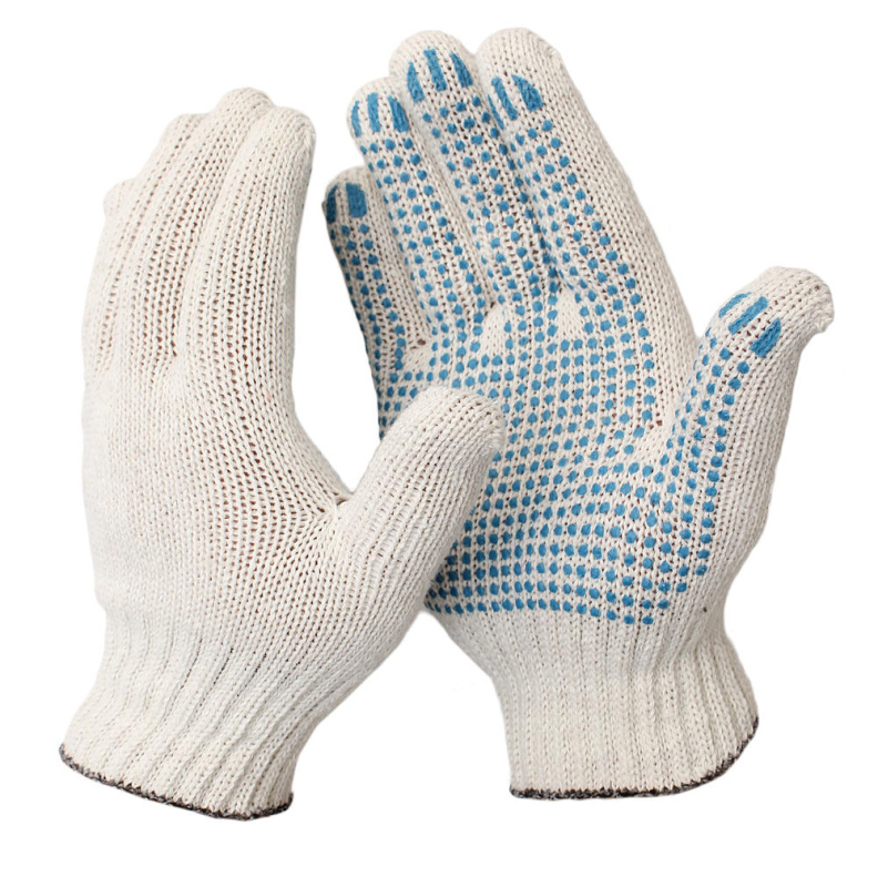 Перчатки х/б 6-и нитка с ПВХ 10 кл