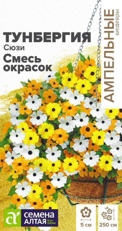 Тунбергия Сюзи Смесь окрасок крылатая/Сем Алт/цп 4 шт.