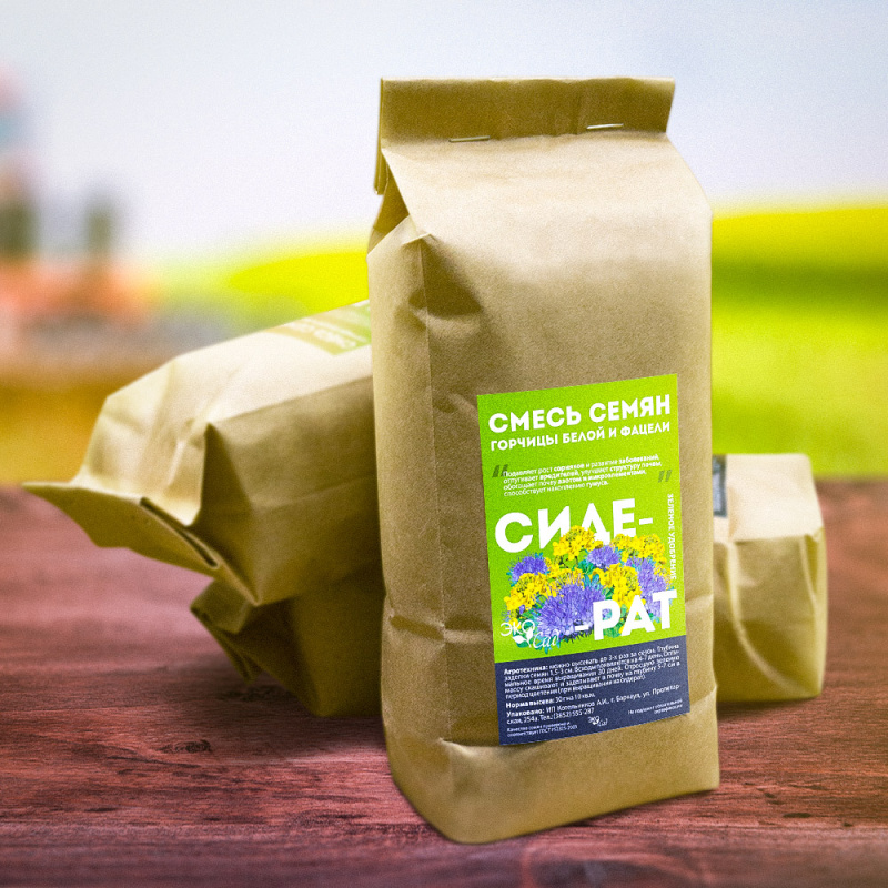 Смесь Горчица белая и Фацелия/Сем Алт/  250 гр.