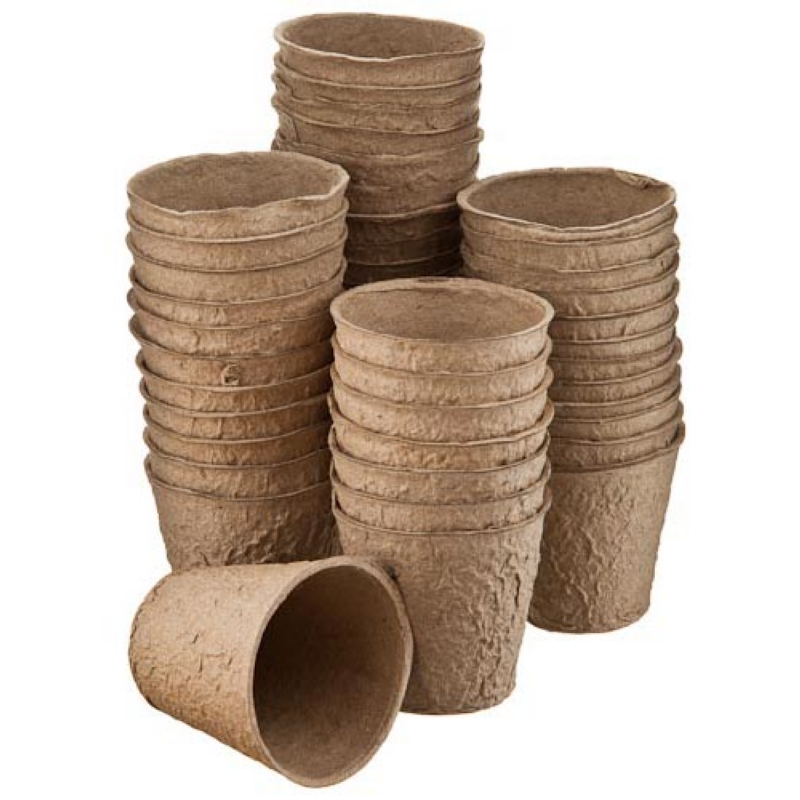 Горшки Торфяные 80*80  (1 упаковка = 180 шт) круглые /ГС/