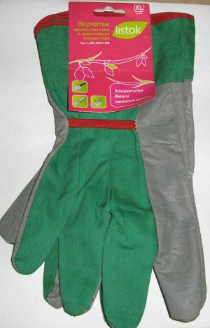 Перчатки х/б винил.покрыт.XL зел LGM30361 G/LISTOK/