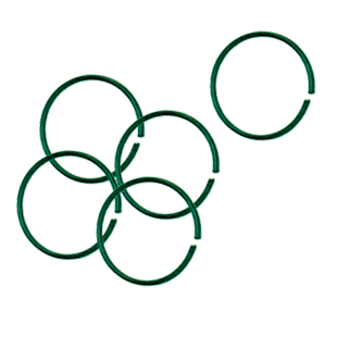 Кольцо д/подвязки набор 200 шт LISTOK LBR 10243