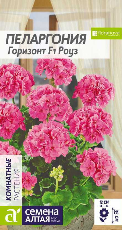 Пеларгония Горизонт F1 Роуз зональная/Сем Алт/цп 4 шт.