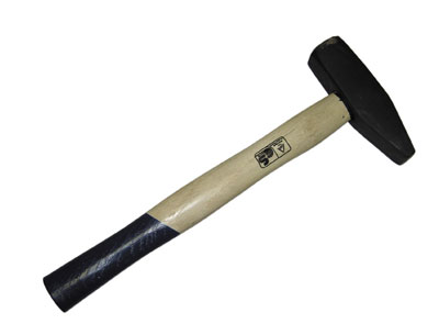 Молоток с кв.бойком с дер.ручкой 400гр.