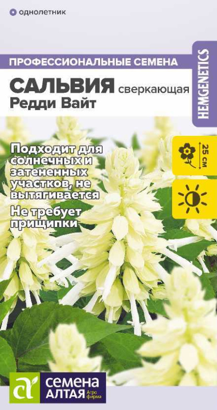 Сальвия Редди Вайт сверкающая/Сем Алт/цп 5 шт.