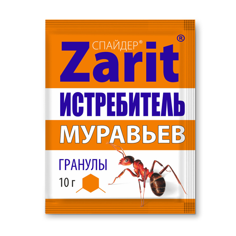 Спайдер Zarit смерть муравьям приманка 10 гр. (1/200) /ЛЕТТО/ метомил, имидаклоприд