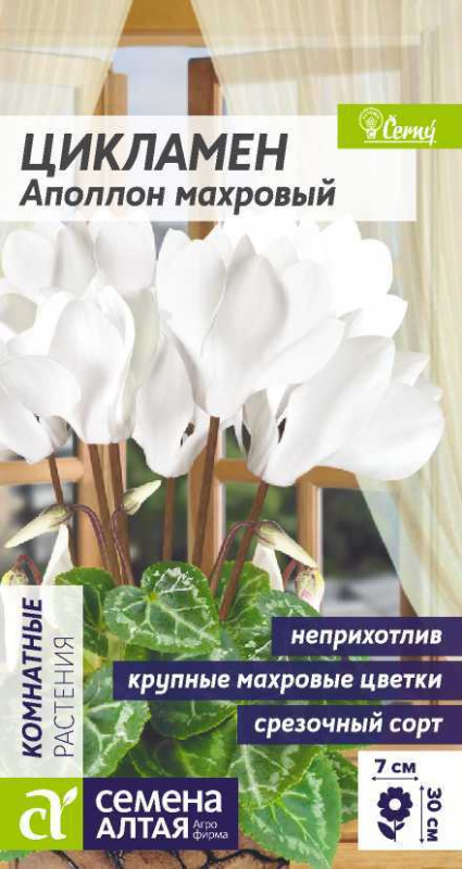 Цикламен Аполлон махровый/Сем Алт/цп 3 шт.